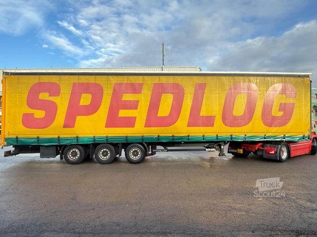 Otevřený návěs s plachtou KÖGEL 3 Achs MEGA Staplerhalter Liftachse SAF TÜV8/26