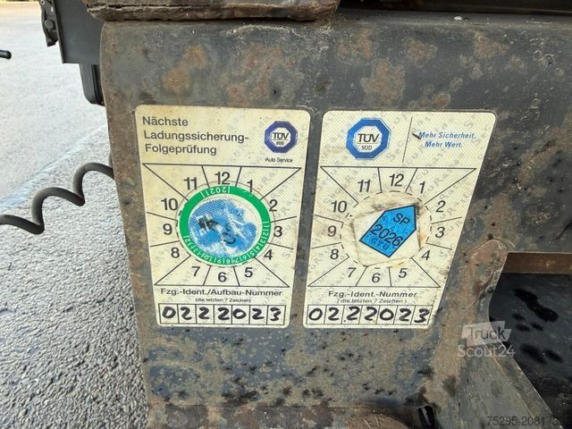 Otevřený návěs s plachtou KÖGEL 3 Achs MEGA Staplerhalter Liftachse SAF TÜV8/26