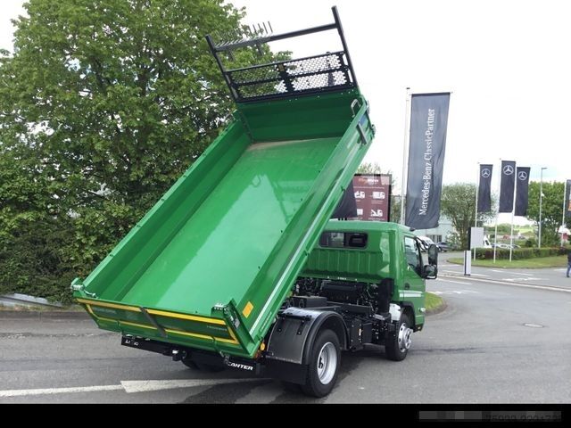 Driezijdige kipper bestelwagen FUSO Canter 7C18 Meiller-Trigenius-Dreiseitenkipper