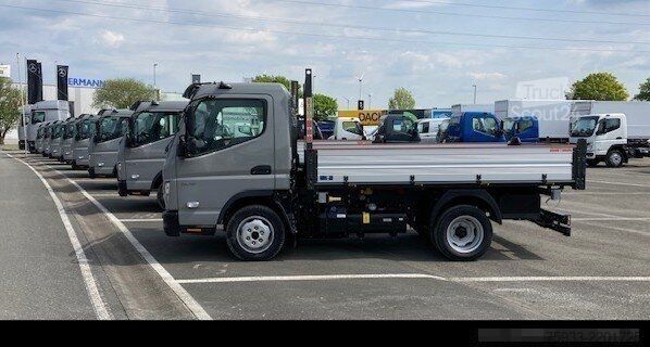 Driezijdige kipper bestelwagen FUSO Canter 7C18 Meiller-Trigenius-Dreiseitenkipper