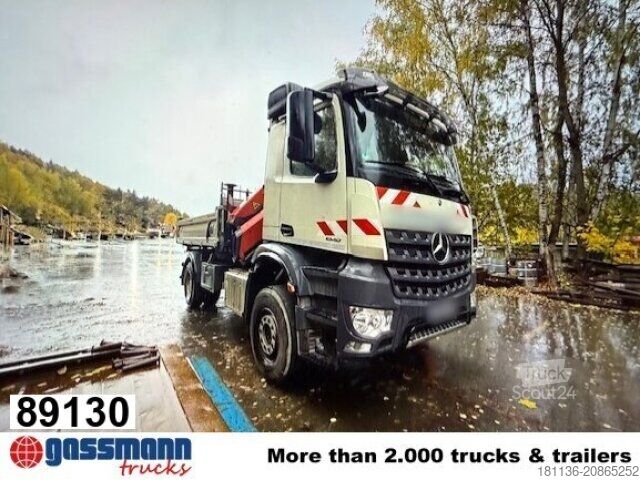 Kipper LKW Mercedes-Benz Arocs 1848 K 4x2, Retarder, Palfinger PK 17001,