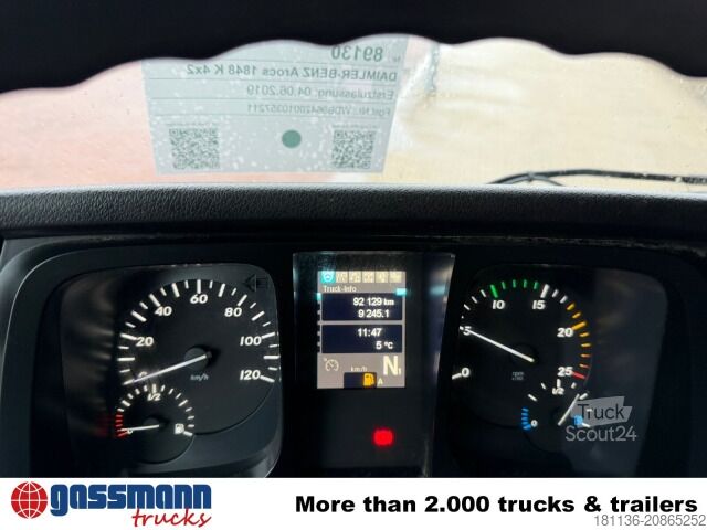 Tovornjak prekucnik Mercedes-Benz Arocs 1848 K 4x2, Retarder, Kran Palfinger PK