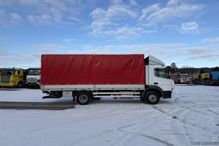 Flaklastbil med kapell Mercedes-Benz Atego 1327 4x2 Plane+HB / Swiss-Vehicle
