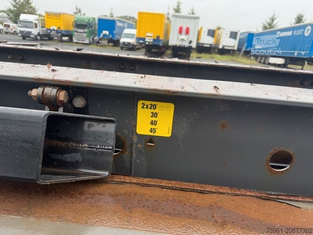 Polpriklopnik za zamenljive nadgradnje KRONE Containerchassis 2x 20`/ 30`/40`/45"