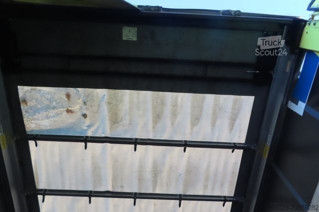 Odprta polprikolica s ponjavo KRONE 2 Achs Planenauflieger - Ladebordwand