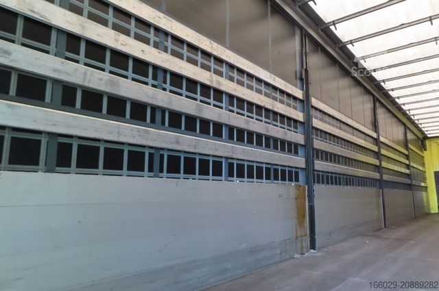 Odprta polprikolica s ponjavo KRONE 2 Achs Planenauflieger - Ladebordwand