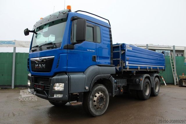 Camion-benne tricar MAN TGS 26.500 6x4 BB - ATM - DAUTEL ALU - Nr.: 942