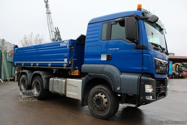Camion-benne tricar MAN TGS 26.500 6x4 BB - ATM - DAUTEL ALU - Nr.: 942