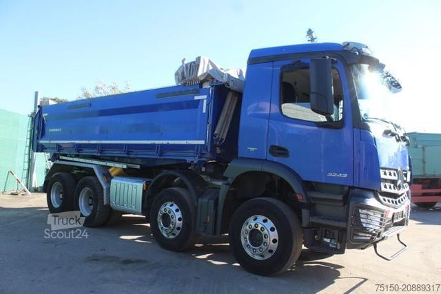 Camion ribaltabile trilaterale MERCEDES-BENZ 3243 8x4 BB - RETARDER - Nr:. 053