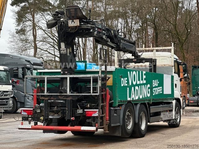Vrachtauto met open laadbak MAN TGS 26.320 6x2 Euro4 Pritsche + Terex Ladekran