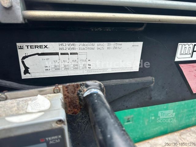 Vrachtauto met open laadbak MAN TGS 26.320 6x2 Euro4 Pritsche + Terex Ladekran