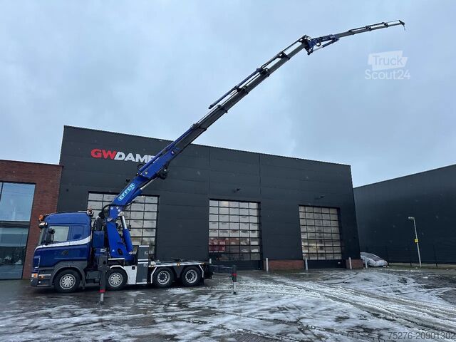 Camión grúa Scania R620-V8 8x4 Effer 1250+Flyjib,winch Euro 5