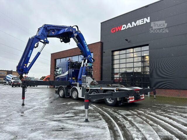 Camión grúa Scania R620-V8 8x4 Effer 1250+Flyjib,winch Euro 5