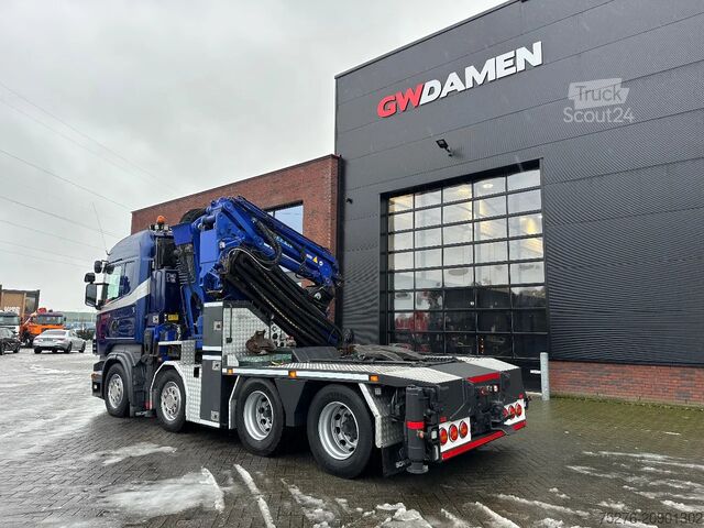 Camión grúa Scania R620-V8 8x4 Effer 1250+Flyjib,winch Euro 5