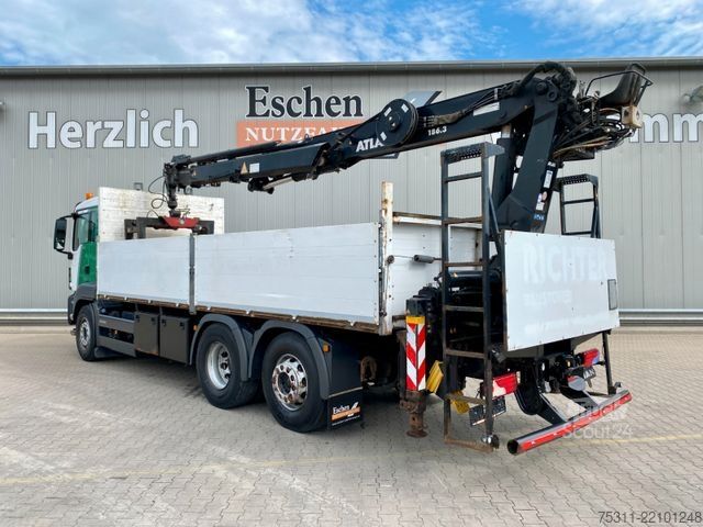 Automobilis ar plakanu platformu MAN TGS 26.400 Atlas 186.3*11,2Meter*Lift/Lenk*Klima