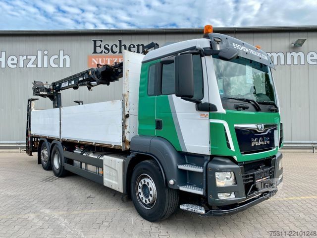 Automobilis ar plakanu platformu MAN TGS 26.400 Atlas 186.3*11,2Meter*Lift/Lenk*Klima
