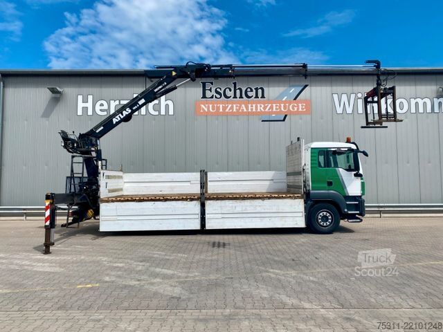 Automobilis ar plakanu platformu MAN TGS 26.400 Atlas 186.3*11,2Meter*Lift/Lenk*Klima