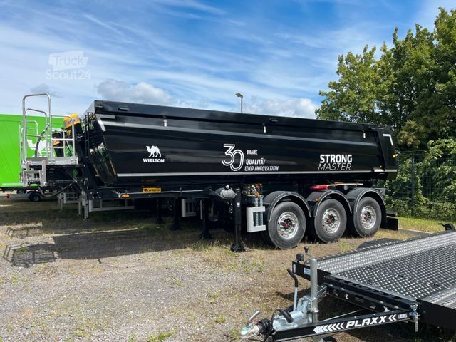 Semi-remorque benne WIELTON Strong Master HARDOX 24m3 Stahlmulde HP SOFORT