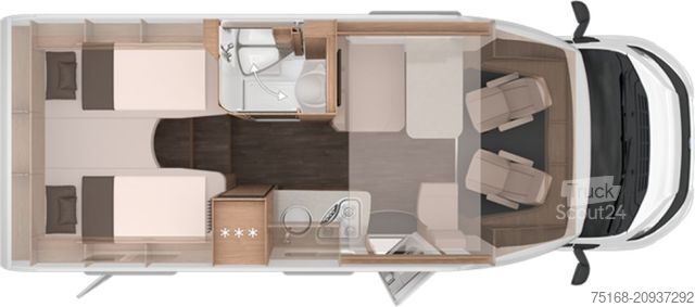 Teilintegriertes Wohnmobil KNAUS L!VE WAVE 650 MEG Black Selection Modell 2026 /
