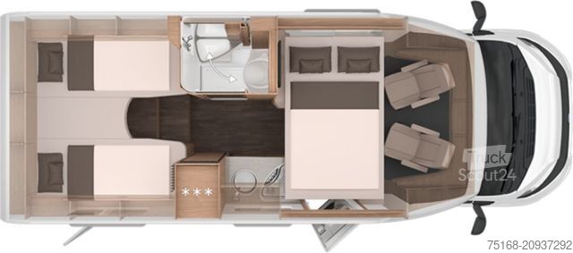 Teilintegriertes Wohnmobil KNAUS L!VE WAVE 650 MEG Black Selection Modell 2026 /