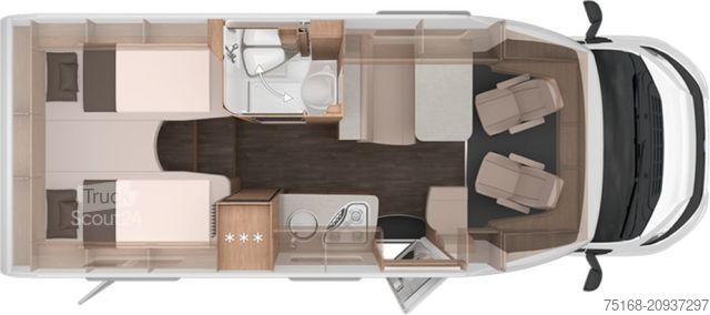 Daļēji integrēta kemperis KNAUS L!VE TI 650 MEG Platinum Selection Rahmenfenster