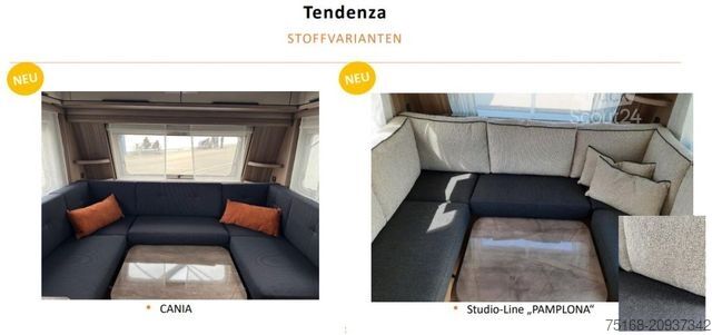 Caravana FENDT Tendenza 650 SFD Modell 2026 / 2500 kg / Pamplon