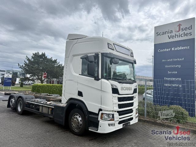 Mainomas kėbulo sunkvežimis Scania R450- 6x2- BDF HUBSCHWINGE- MOTOR WASSERVERLUST