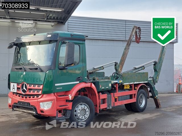 Système de bras de portail Mercedes Arocs 1833 4X2 Meiller Ak 12 LT skiploader Stee...