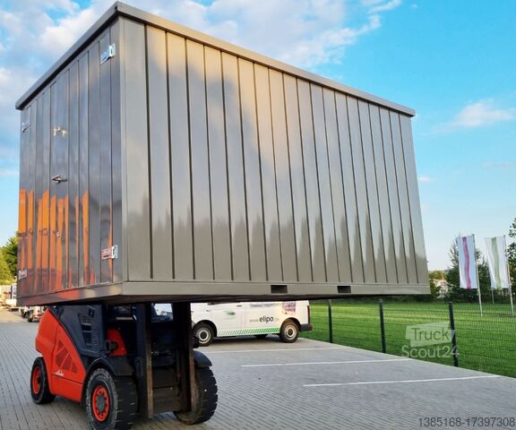 Förvaringsbehållare Elipo Lagercontainer 3m x 2m mit Doppeltür NEU