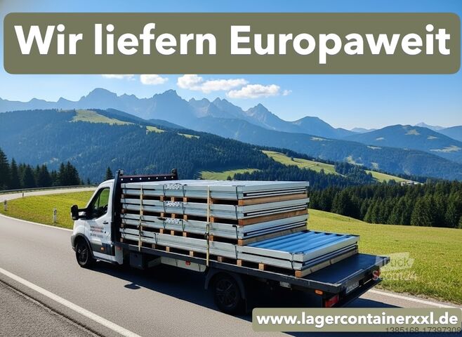 Förvaringsbehållare Elipo Lagercontainer 3m x 2m mit Doppeltür NEU