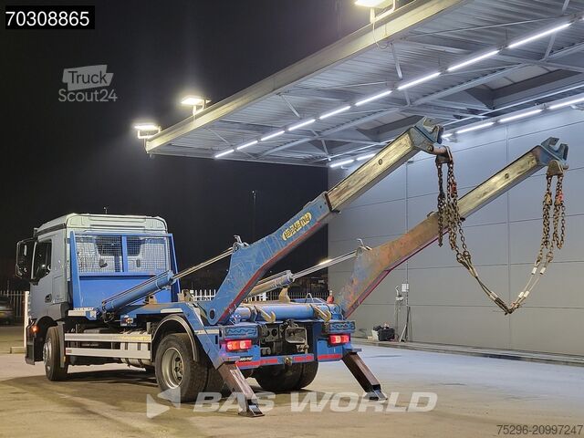 Containertransport (portaalarmsysteem) Mercedes Antos 1836 4X2 Palfinger M14T-25 MPA skiploader...