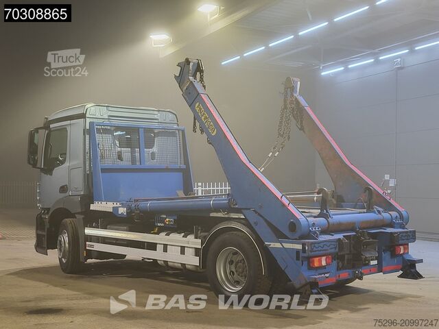 Containertransport (portaalarmsysteem) Mercedes Antos 1836 4X2 Palfinger M14T-25 MPA skiploader...