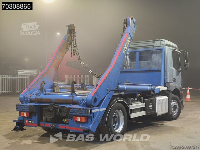 Containertransport (portaalarmsysteem) Mercedes Antos 1836 4X2 Palfinger M14T-25 MPA skiploader...
