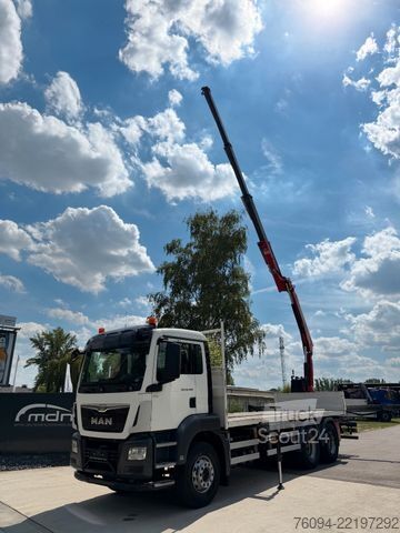 Kravas automašīnai uzstādīts celtnis MAN TGS 26.400 6x4 KRAN 4xAbstzg FUNK 5/6 Steuer AHK