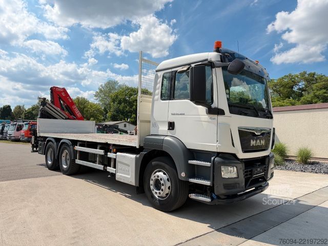 Kravas automašīnai uzstādīts celtnis MAN TGS 26.400 6x4 KRAN 4xAbstzg FUNK 5/6 Steuer AHK