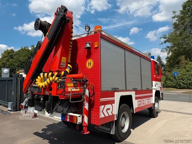 Kastes kravas automašīna MAN 17.232 4x4 KRAN SEILWINDE Kran und LKW