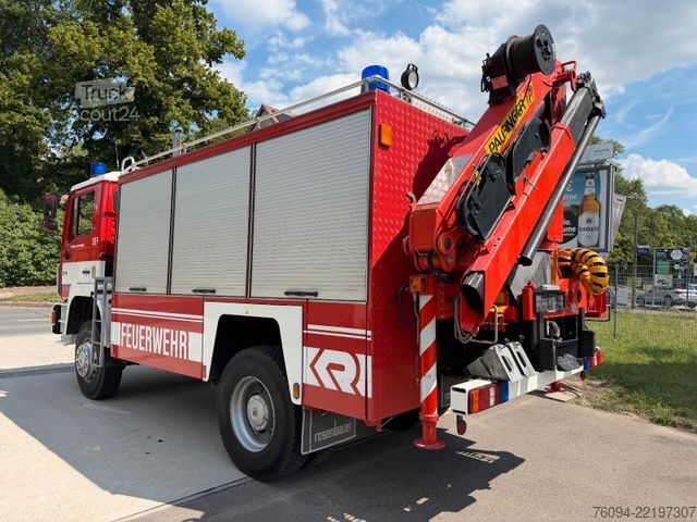 Kravas automašīnai uzstādīts celtnis MAN 17.232 4x4 KRAN SEILWINDE Kran und LKW