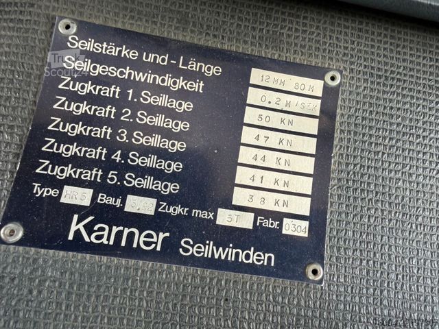 Kravas automašīnai uzstādīts celtnis MAN 17.232 4x4 KRAN SEILWINDE Kran und LKW