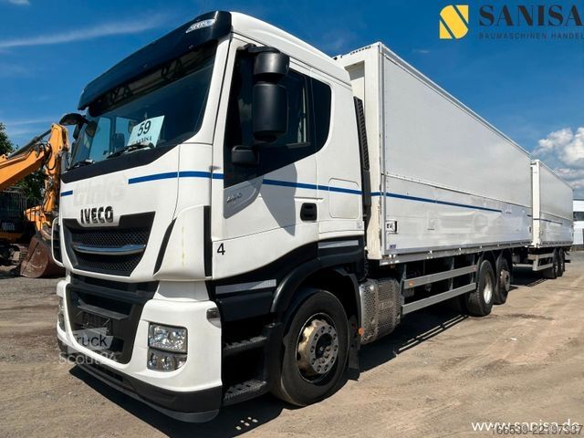 Dzērienu kravas automašīna IVECO Stralis AS260S46/2x LBW/Schwenkwand/Krone Anhäng