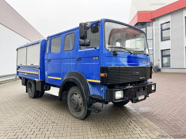 Valník Iveco-Magirus 90-16 AW 4x4 Doka 90-16 AW 4x4 Doka, Mannschaftswagen