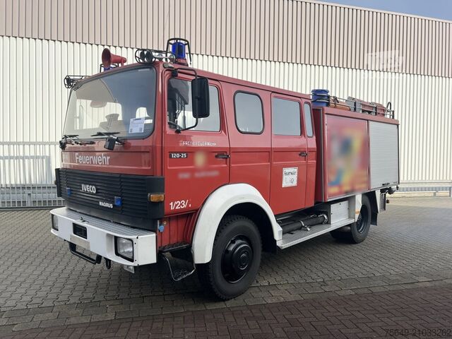 Camion de pompiers Iveco-Magirus 120-25 AW 4x4 Doka, TLF 16/25 120-25 AW 4x4 Doka, V8, TLF 16/25, Feuerwehr