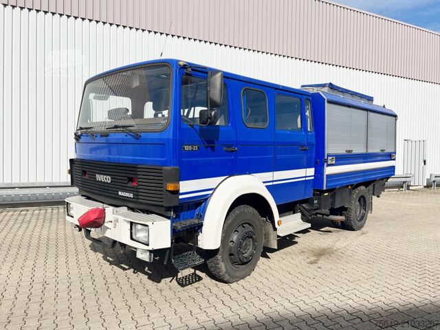 Бортовой грузовик Iveco-Magirus 120-23 AW 4x4 Doka 120-23 AW 4x4 Doka, V8-Motor, Gerätewagen, Seilwinde