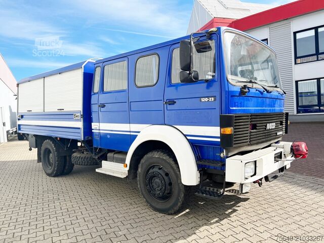 Бортовой грузовик Iveco-Magirus 120-23 AW 4x4 Doka 120-23 AW 4x4 Doka, V8-Motor, Gerätewagen, Seilwinde