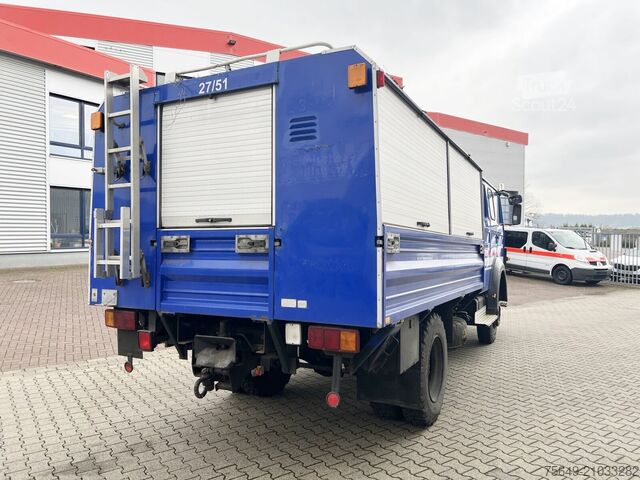 Бортовой грузовик Iveco-Magirus 120-23 AW 4x4 Doka 120-23 AW 4x4 Doka, V8-Motor, Gerätewagen, Seilwinde