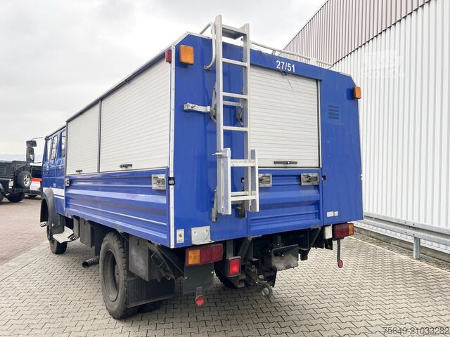 Бортовой грузовик Iveco-Magirus 120-23 AW 4x4 Doka 120-23 AW 4x4 Doka, V8-Motor, Gerätewagen, Seilwinde