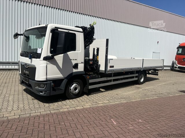 Grue montée sur camion MAN TGL 12.190 4x2 BL TGL 12.190 4x2 BL mit Kran Hiab Hiduo 072DS-3
