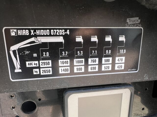 Grue montée sur camion MAN TGL 12.190 4x2 BL TGL 12.190 4x2 BL mit Kran Hiab Hiduo 072DS-3