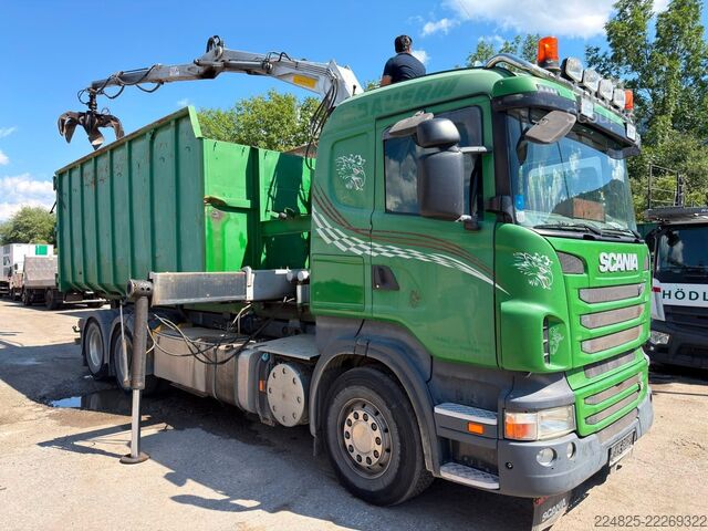 Крюковой мусоровоз SCANIA R500 V8  6x2 Abroller mit PENZ 16200HL *Euro5*