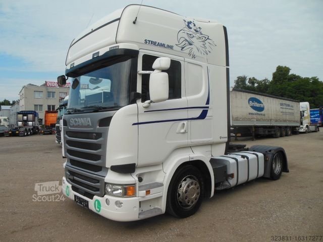 Volumen trækker SCANIA R410, LOWDECK, RETARDER, TOP STAND