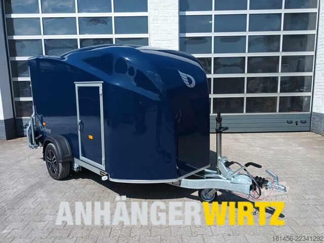 Koteloperävaunu Debon Cargo XL Alufelgen Modell 26 blau Neu